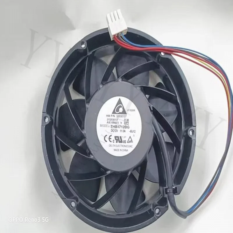 Y+Delta THB1712BG-BJ12 DC12V 11A 17CM 17251 6-Wire Round Cooling Fan