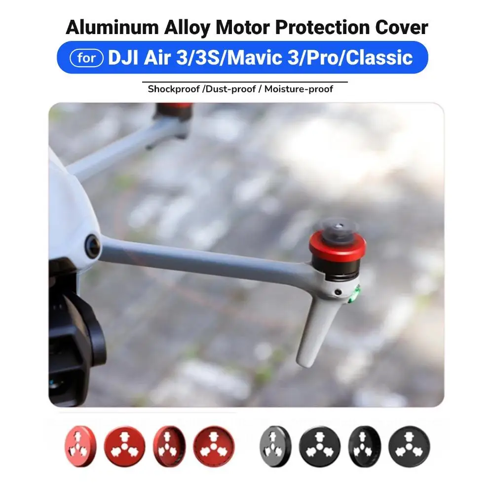 Aluminum Alloy Dust-proof Engine Guard Motor Protection Cover For DJI Air 3/Air 3S/Mavic 3/Mavic 3 Pro/Mavic 3 Classic