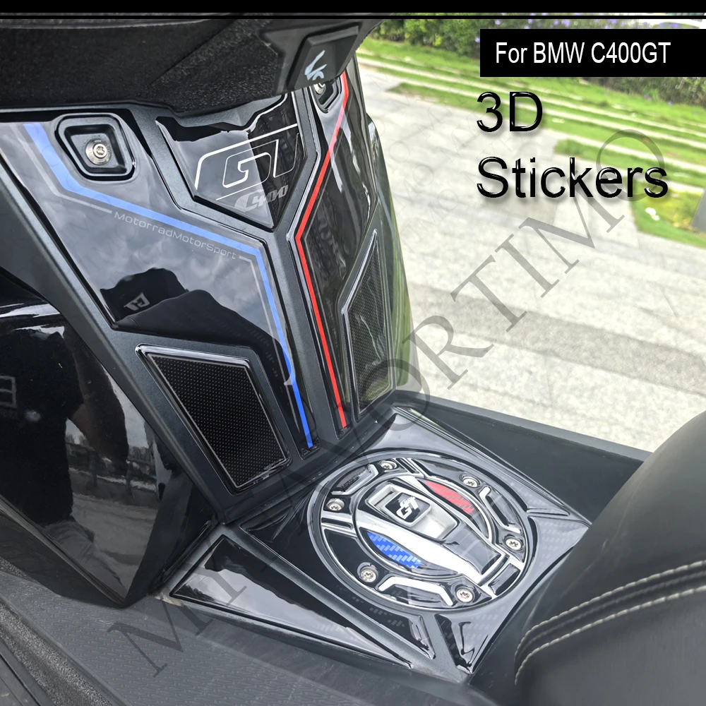 For BMW C400GT Motorcycle Gas Oil Kit Fuel Tank Cap Body Shell c 400 gtFront Face Fairing Fender Stickers Decals for Scooter