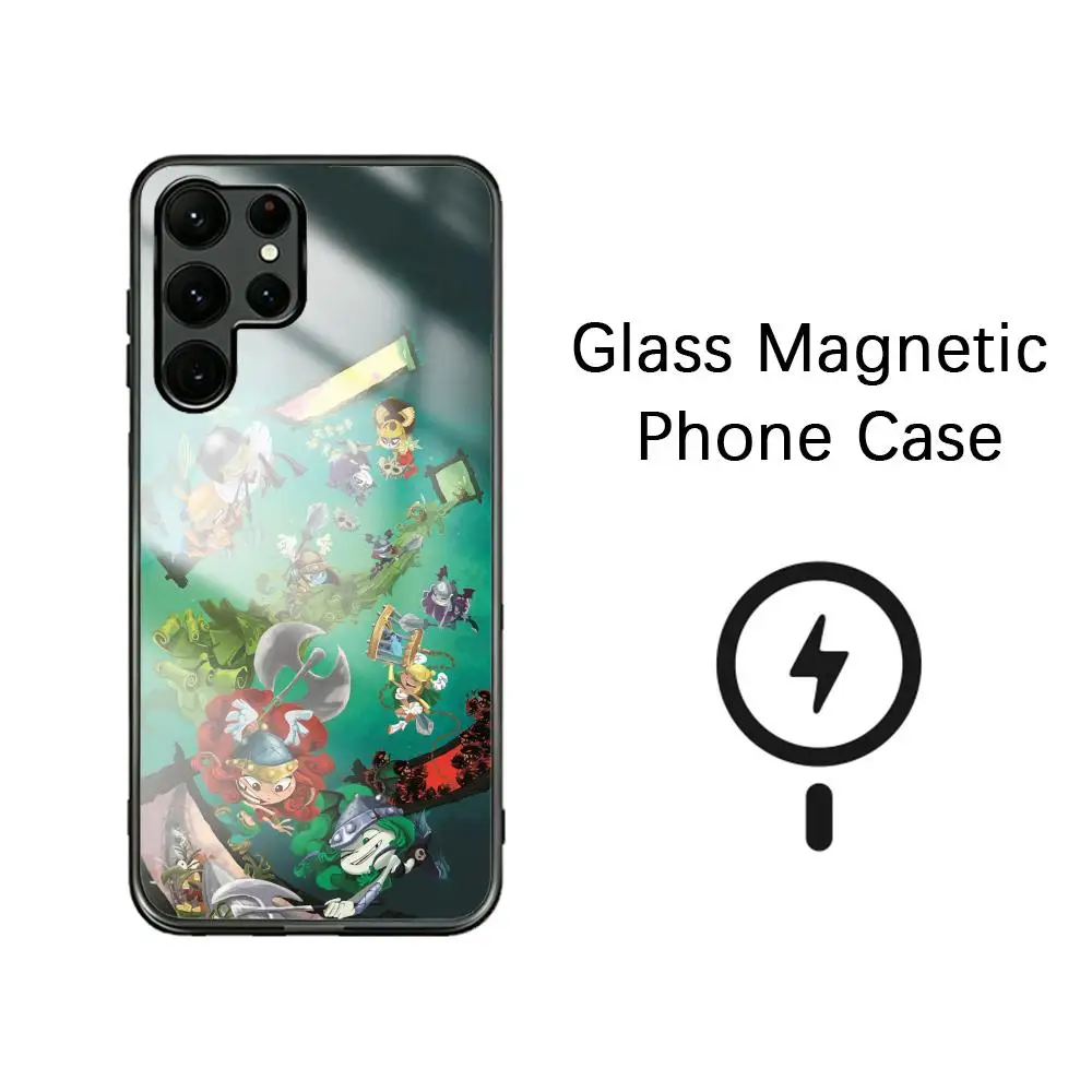 Rayman Legends R-Retoldes Phone Case For Samsung S26 S25 S24 S23 S22 S21 S20 Plus Ultra Note20 Glass Magnetic Case
