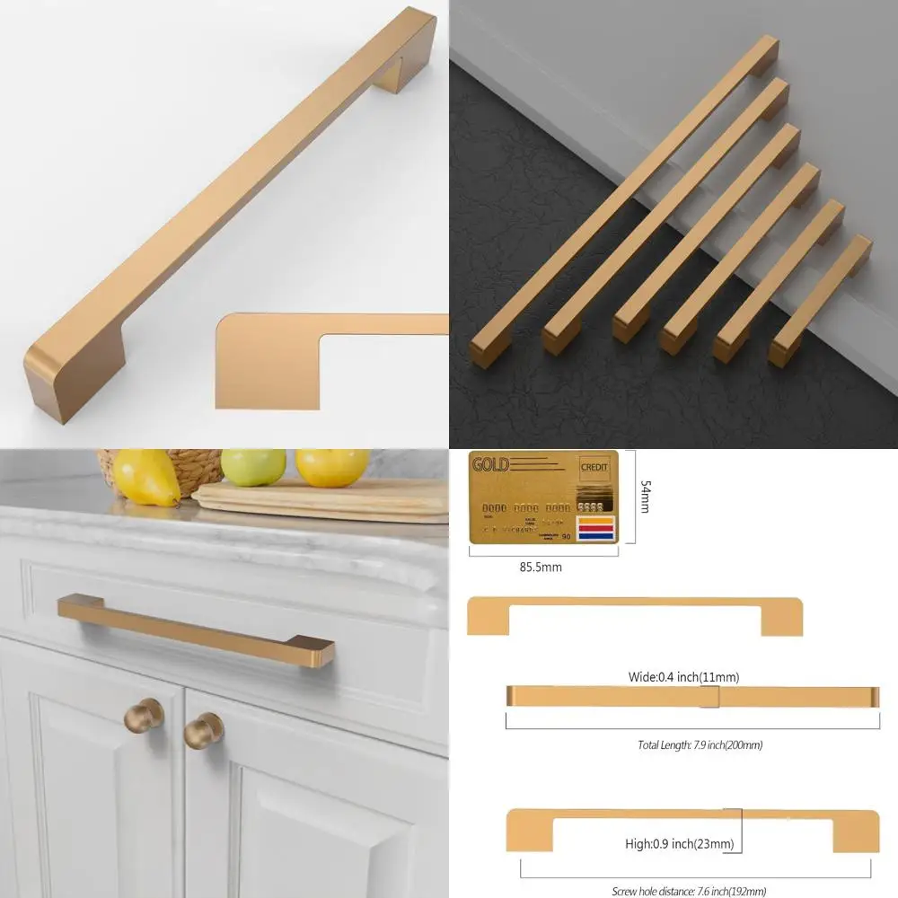 

Бронзовые ручки для шкафа цвета шампанского, 10 шт., центры отверстий 7,5 дюймов, ручки для кухонных шкафов, фурнитура для кухонных шкафов