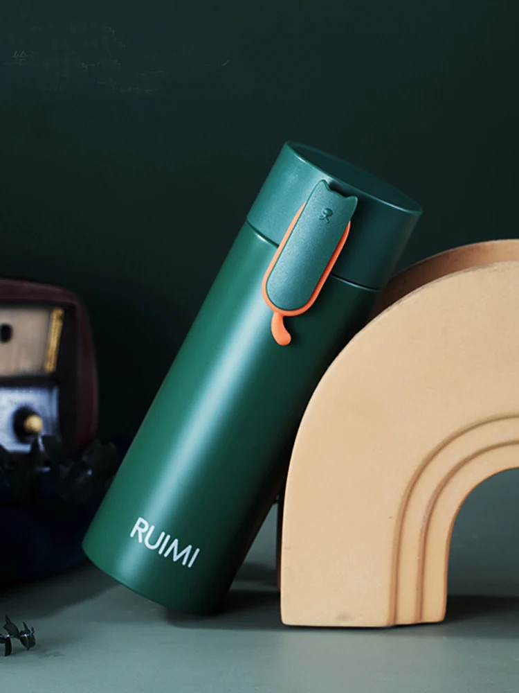 Luxury Portable Stainl Steel Insulated Water Bottle 36 Office Ladies High Aesthetic Value Simple Design Filter Net Men Cup