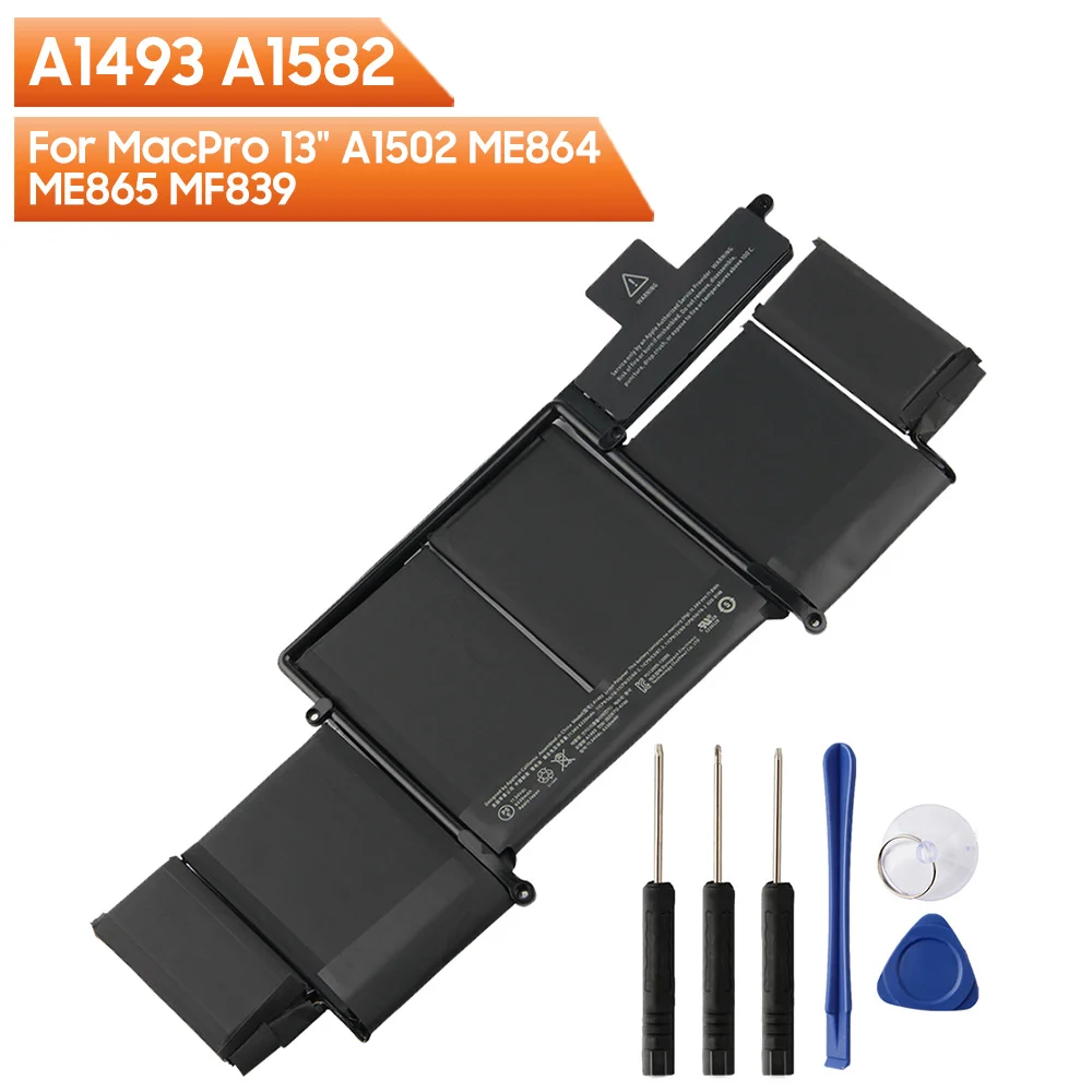 Original Replacement Battery A1493 A1582 For MacBook Pro A1502 A1493 A1582 MF839 ME864 ME865 MacPro 13