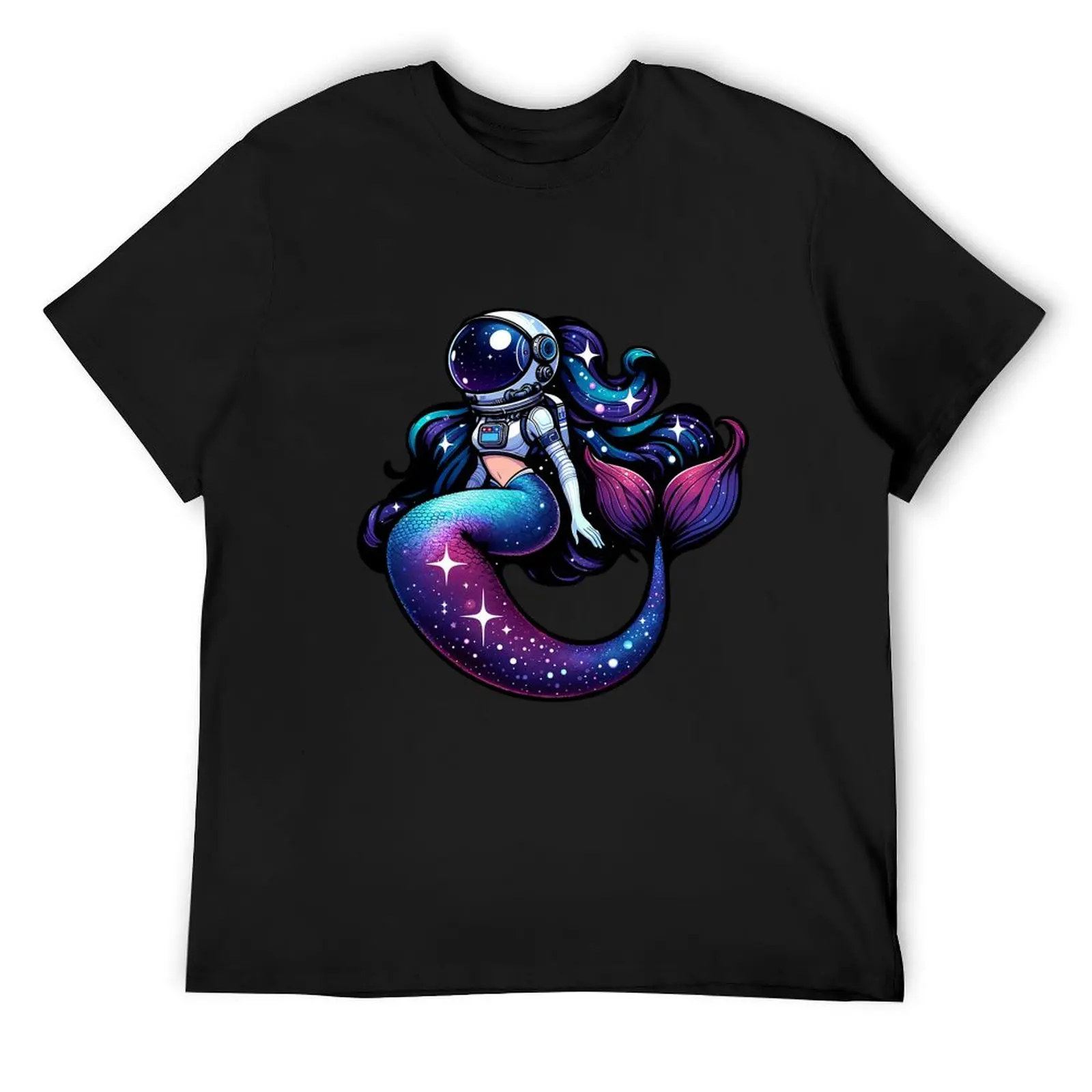 

Celestial Sea Explorer Astronaut Mermaid Adventure T-Shirt boys whites oversize t-shirts man T-shirts man funny t shirts for men