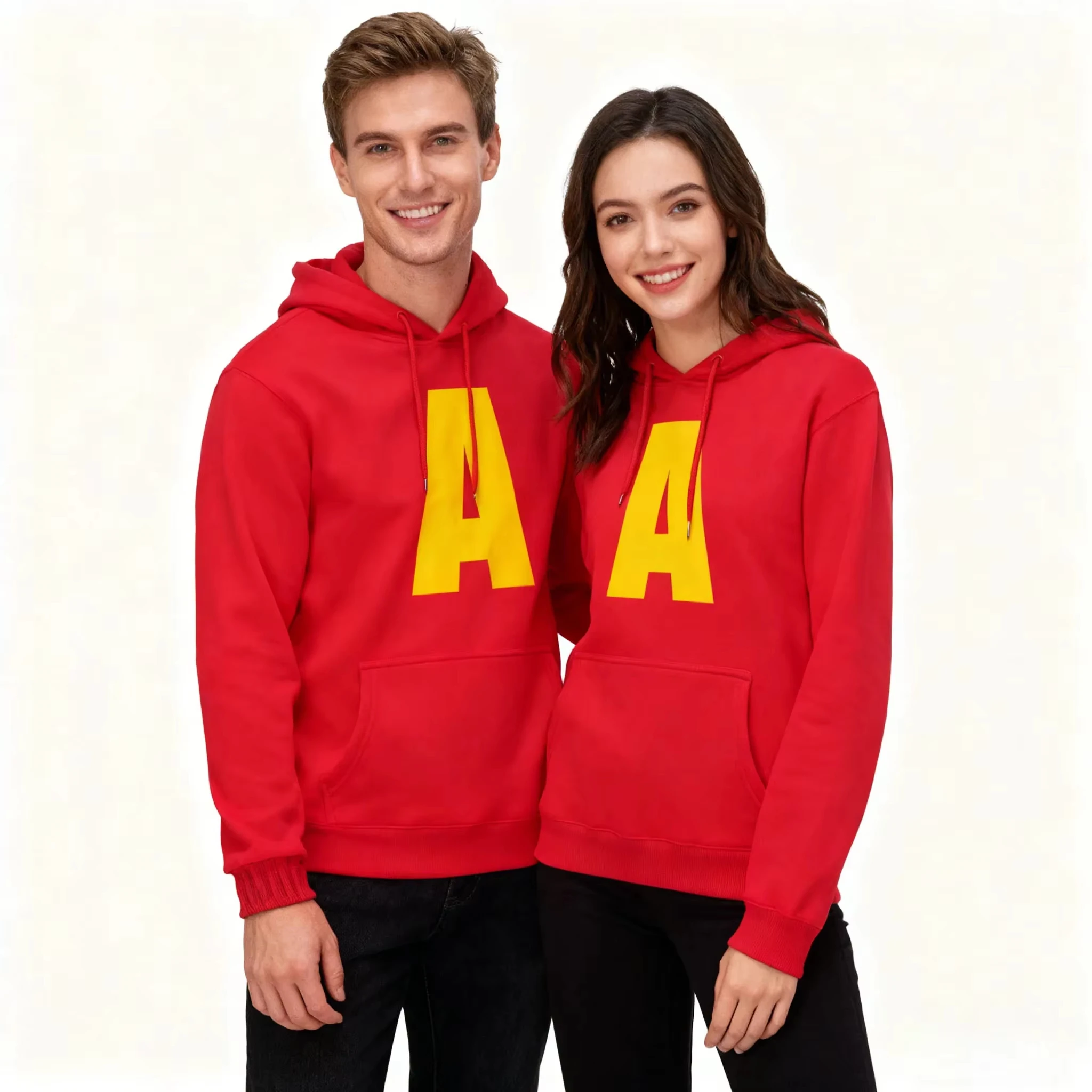 2PCS 2026 New Spring Autumn Unisex Casual Sportswear Men Hoody Alvin Chipmunk Halloween Costume Women Pullover hoodies