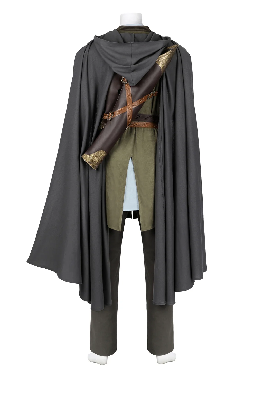 Disfraz de Legolas para hombre, traje de Cosplay con capa de elfo, príncipe, traje de batalla de cuero, conjunto de uniforme para Halloween, fiesta de Carnaval