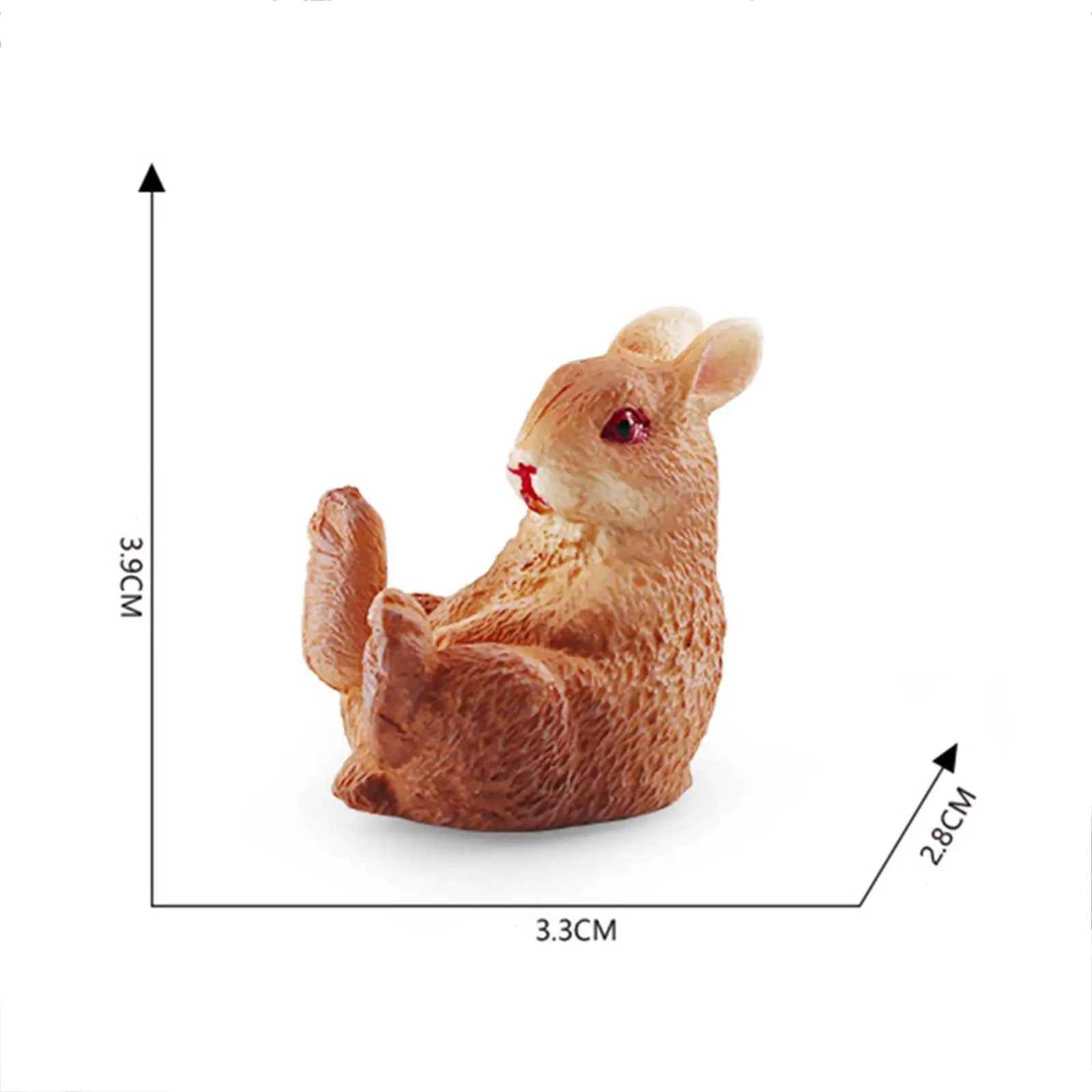 Spielzeugfiguren Hase Spielset Modell, Simulation Tierstatue Tierfiguren für Kuchendekoration