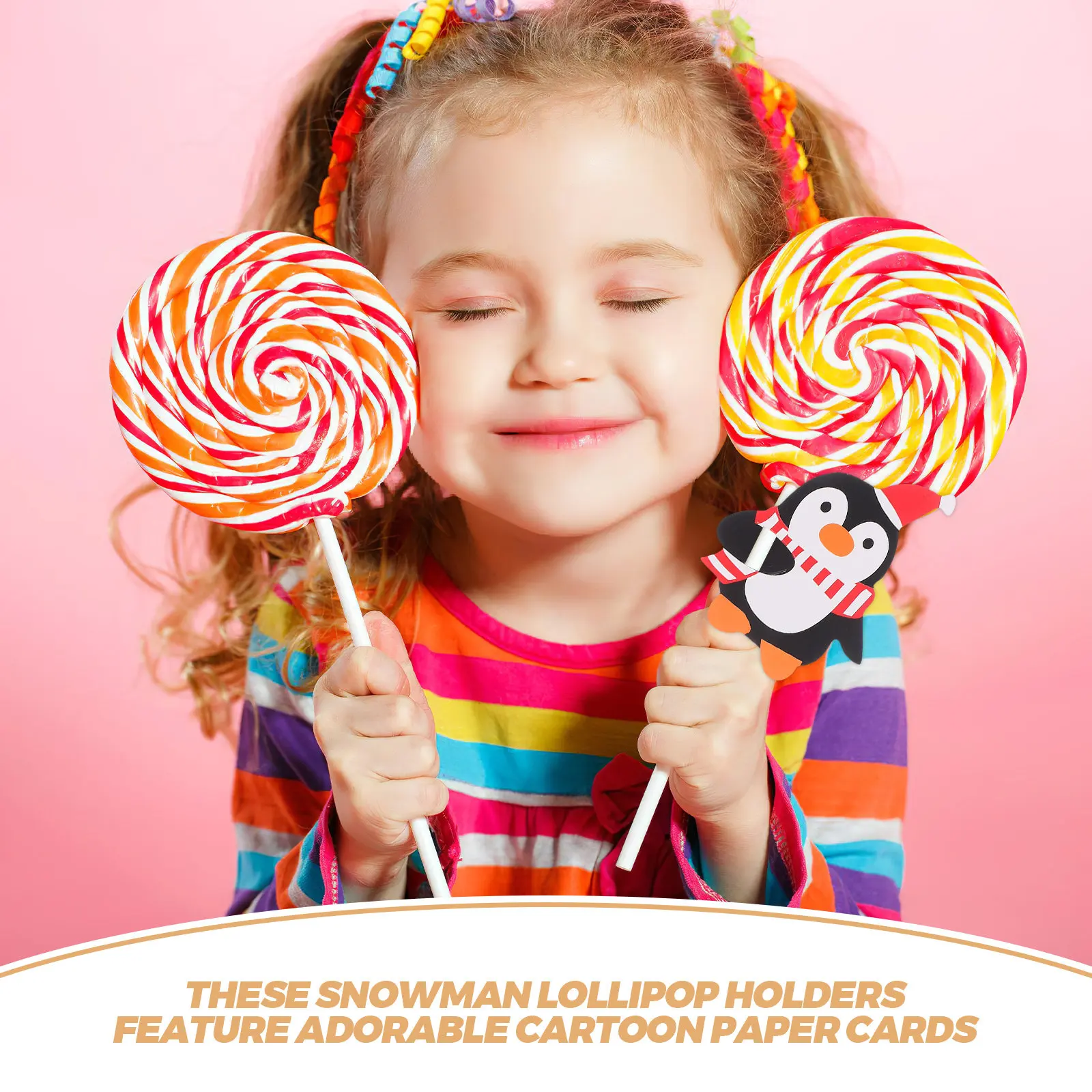150 pcs Party Decoration Halloween Christmas New Year Bright Colors Christmas Crafts Christmas Goodie Bags And