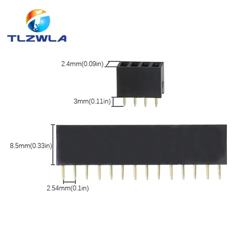 पीस गोल छेद पिन हेडर 2.0MM/2.54MM पिच पंक्ति महिला/पुरुष, एकल पंक्ति 1x40P पंक्ति 2x40P डबल पंक्ति पिन गोल पिन गोल्ड प्लेटेड 6 best sales सोने की पिन - №4