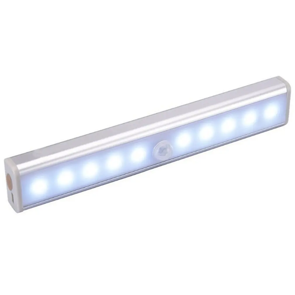 Lampada da notte per armadio con sensore di movimento a luce notturna a LED senza fili per la retroilluminazione della scala dell'armadio della luce del rilevatore della camera da letto della cucina