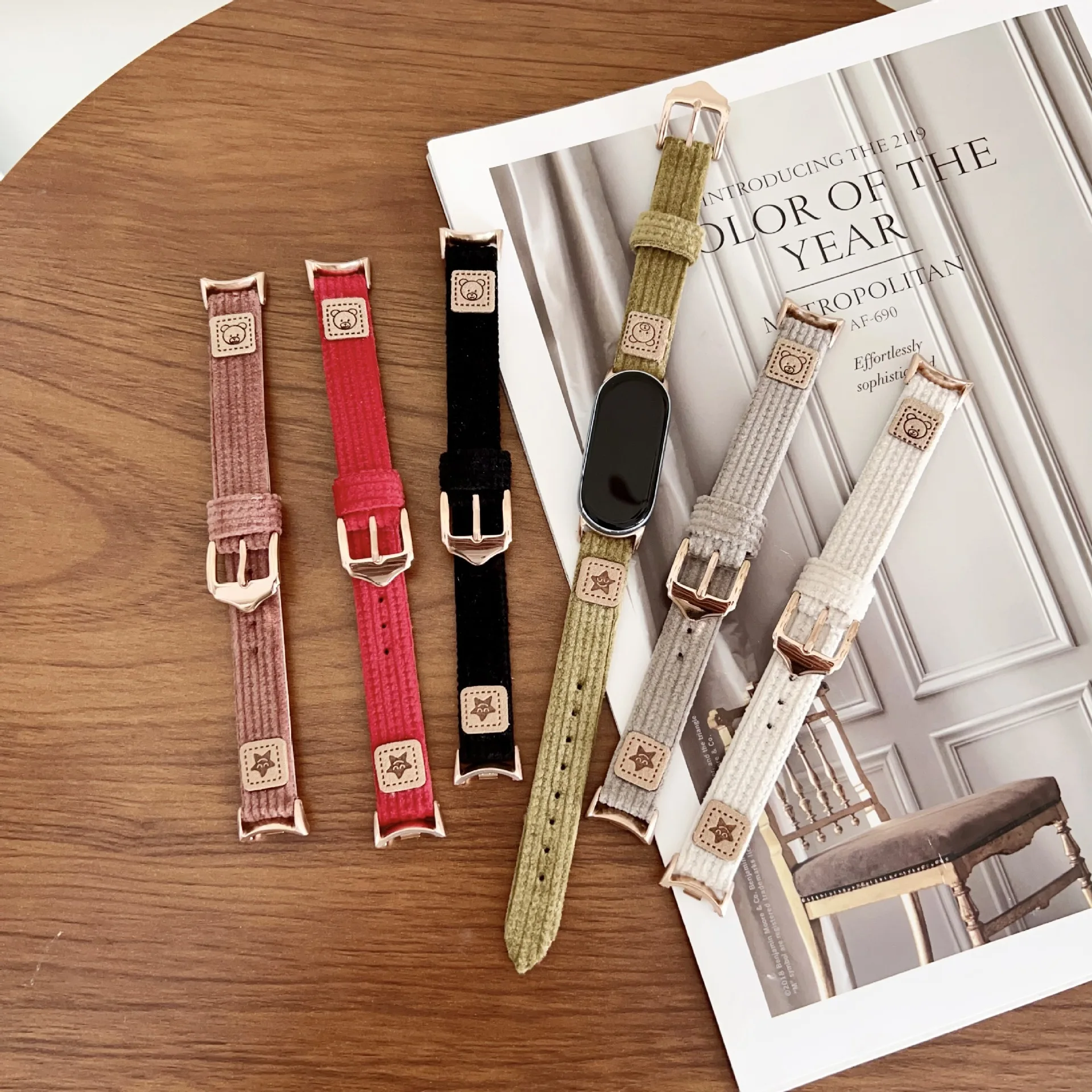 

New Soft Velvet Band For Xiaommi Band 9 8 Sports Women Men Watch Bracelet Strap Loop For MiBand 8 9 Replacement Bands