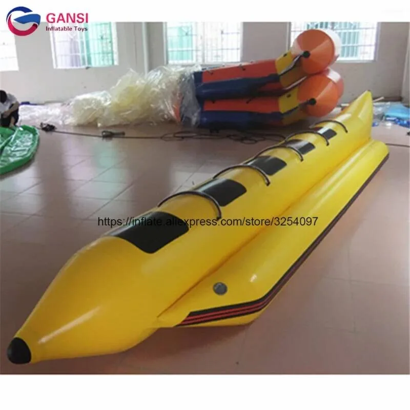 5 Persons Durable Towable Fly Fish Boat,Ocean Rider Inflatable Flying Fish Banana Boat For Adults