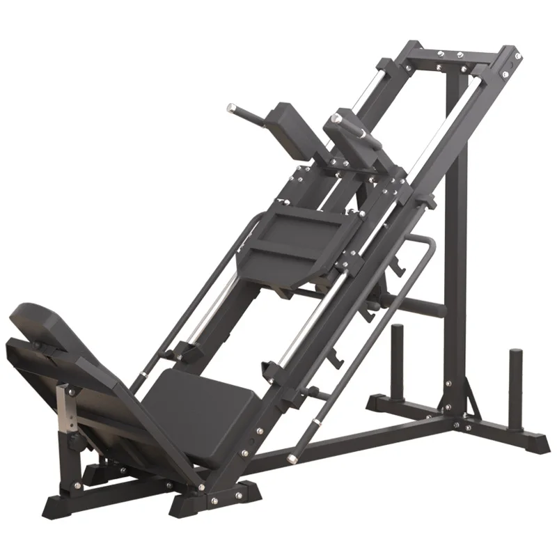 2-in-1 Leg Press Hack Squat Machine, Heavy Duty Fitness Equipment for Strength Training