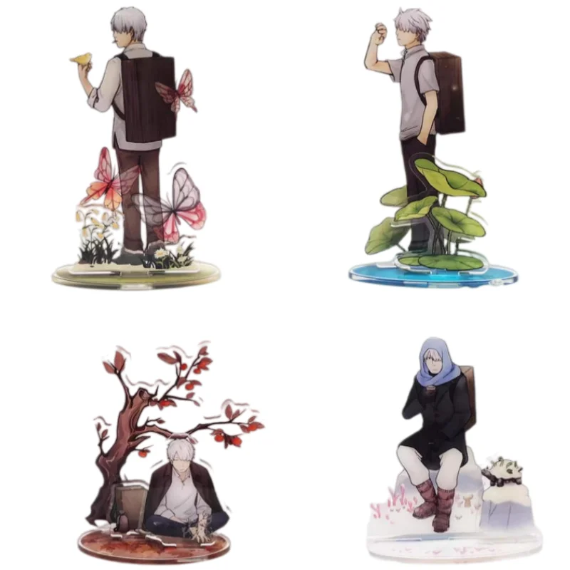 Mushishi Anime Ginko Character Acrylic Stand Transparent Desktop Ornament Collectible Gift For Manga Lovers And Hobby Collectors