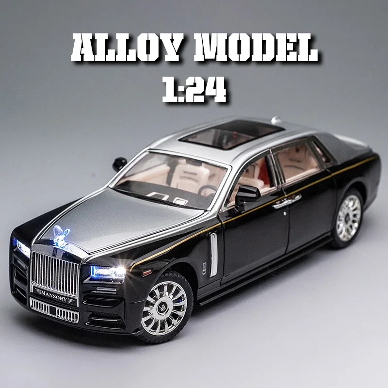 

1:24 Luxury Business Car Alloy Model, Cool Sound And Light, Door Opening In Many Places, Exquisite Desktop Ornaments