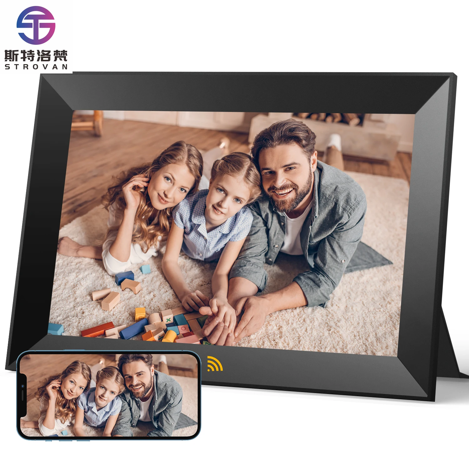 

10.1 Inch Touch Screen 1280x800 Resolution WiFi MP3 Video Playback Clock App Function Supports MP4 Digital Photo Frame