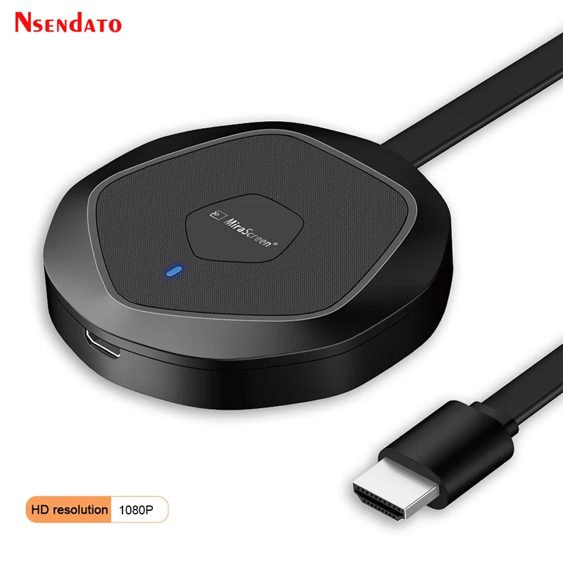 Mirascreen G28 2.4G/5G Bezprzewodowy Dongle WiFi do Wyświetlania Obrazu na TV, Odbiornik HDMI, Kompatybilny z DLNA Miracast Android IOS Windows