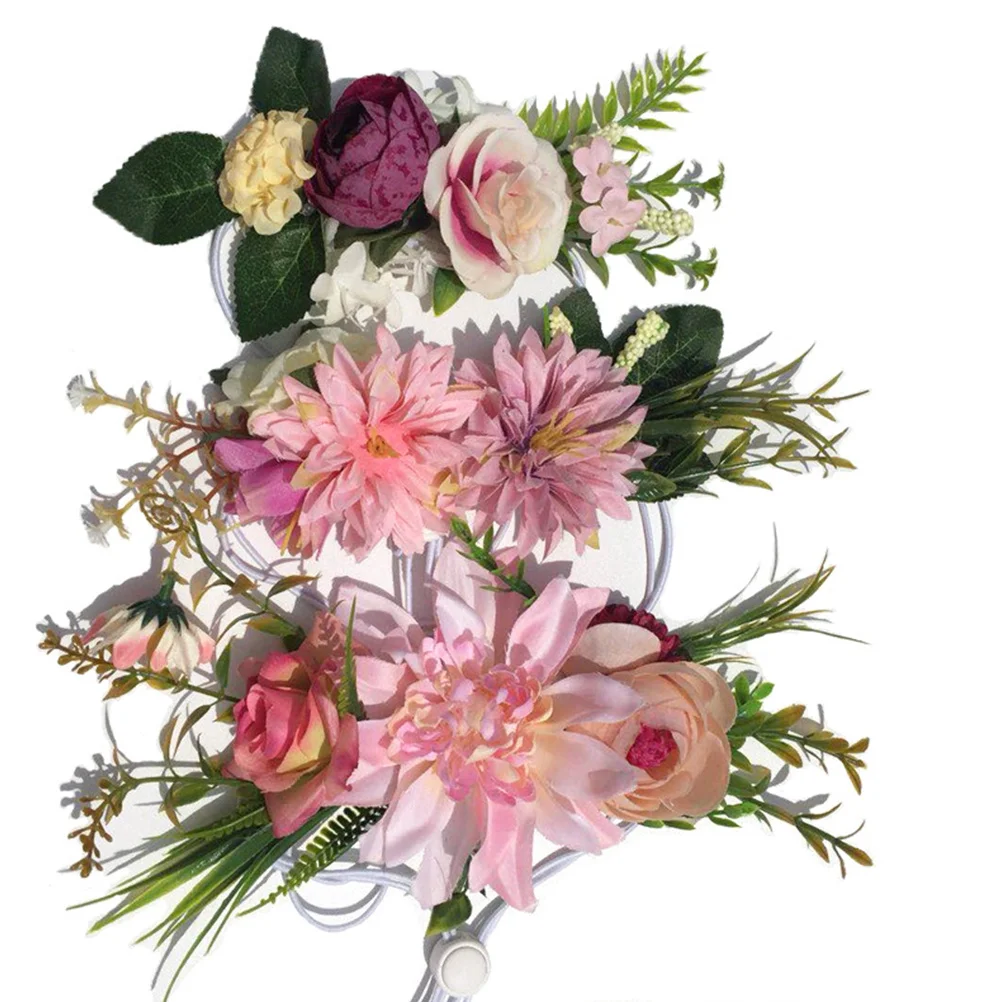 

European American Style Flower Ring Pet Headwear Dog Cat Wreath Adjustable Head Band Wedding Collars Puppy Dress Up