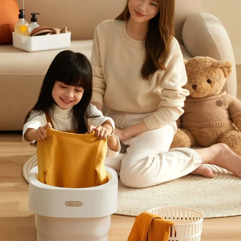 غسالة محمولة مدمجة وموفرة للطاقة، مثالية لغسالة الأجهزة المنزلية ذات المساحات الصغيرة