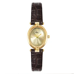 Fashion GEDI 51177 Top Brand Women's Niche Retro High-end Light Luxury Minimalist Quartz Simple Small DIal Student Gift Watches