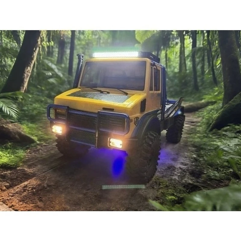Багажник на крышу с LED-подсветкой для радиоуправляемых краулеров CROSSRC EMO X6 XL3 NT в масштабе 1/8: Комплект для установки без повреждений