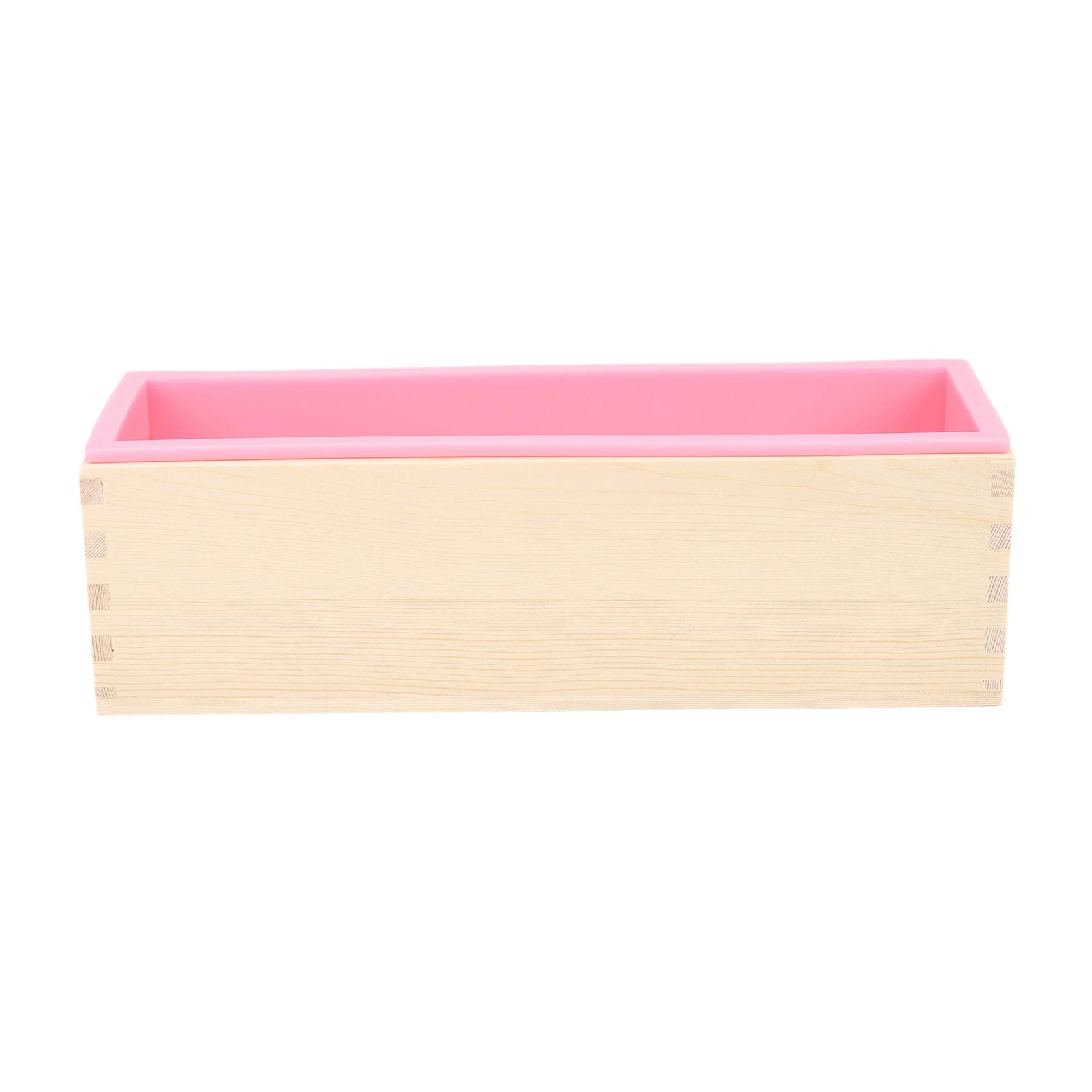 

ABRE-2X 1200G DIY Soap Wooden Soap Mold Box Silicone Liner Rectangular Loaf Swirl Soap Mold Making Tool