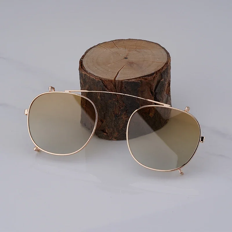 Designer Brand Men's Classical Lemtosh Square Sunglasses 2025 New Arrive Vintage Tortoise Acetate Clip on Solar Glasses Men