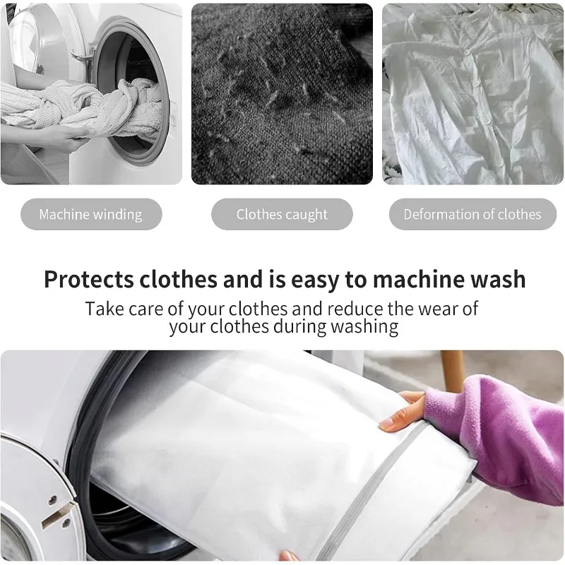 

AT19-Для курток для стиральной машины, совместимых с - 6 упаковок сетчатых мешков для белья - мелкая сетка из полиэстера для деликатных мешков