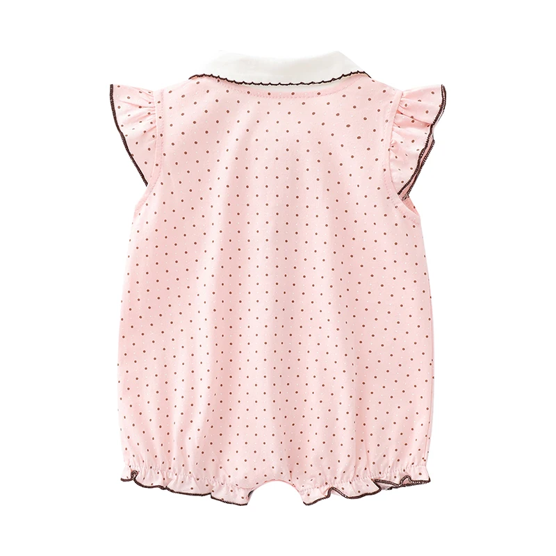 Newborn baby clothes summer clothes, baby girl princess summer jumpsuit, 0 years old short-sleeved harem air-conditioned clothes