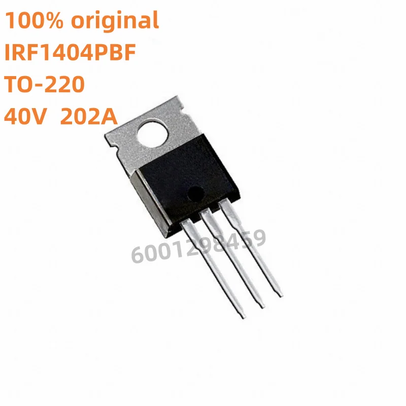 100% nuevo transistor mosfet original 10 piezas-50 piezas IRF1404PBF IRF1404 1404 TO-220 40 V 202A