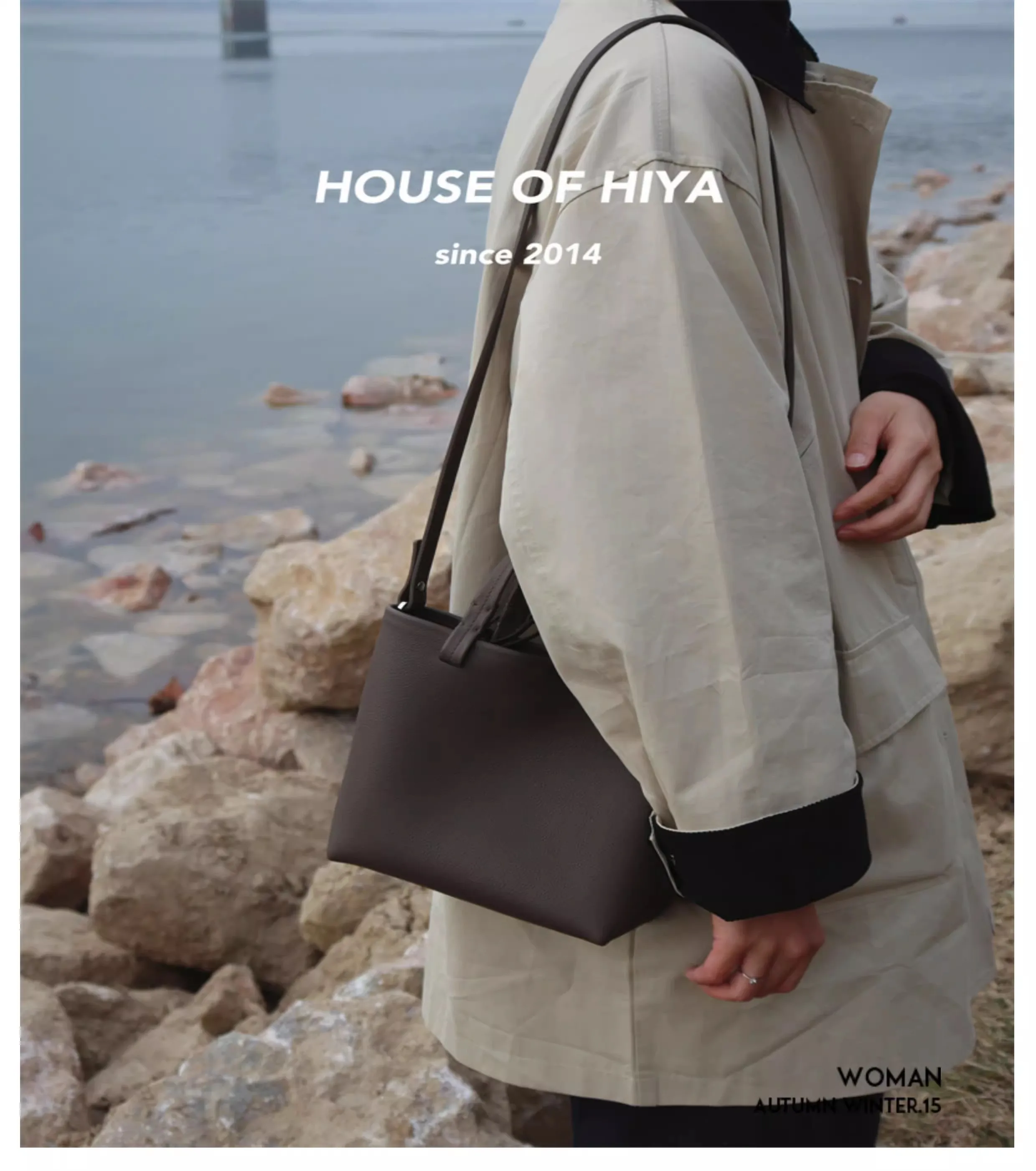 HOUSE OF HIYA  Minimalist Crossbody Tote - Versatile Commuter Mini Shoulder Bag
