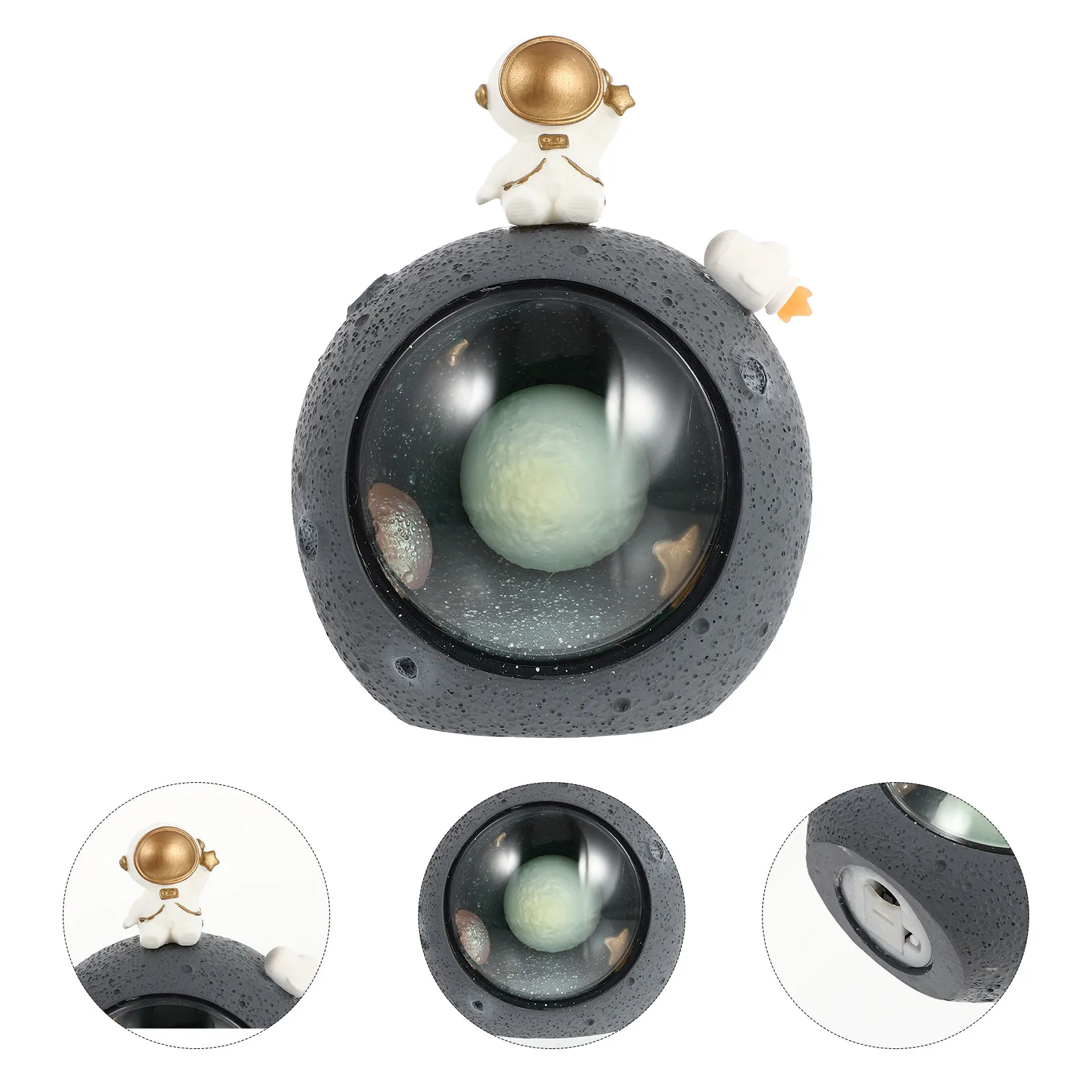 1-個宇宙飛行士惑星ナイトランプ北欧スタイル装飾寝室ベッドサイドライトクリエイティブホーム雰囲気ナイトライトデスクトップ