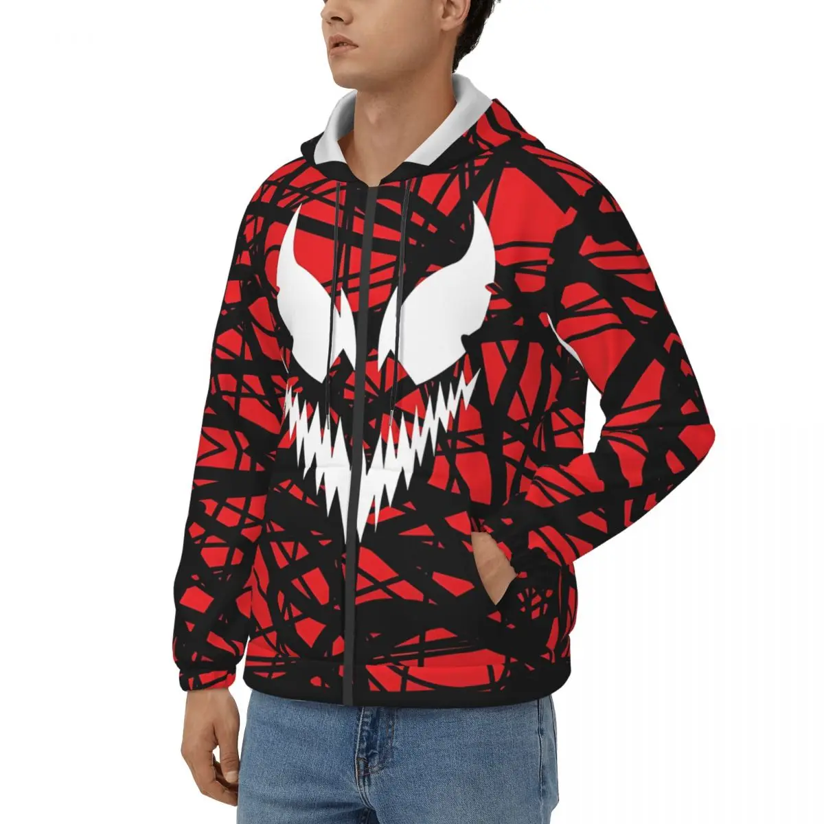 Carnage Men's Hoodie Marvel Venom Film Clothing  Awesome Hoodies Winter