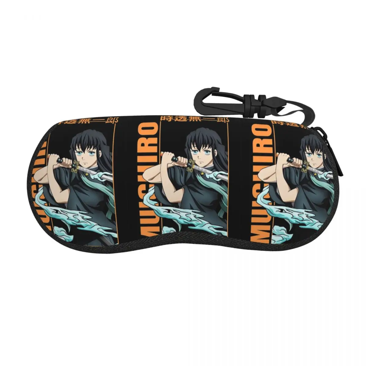 Muichiro-tokito-kimetsu-no-yaiba Shell Glasses Case Protective Sunglasses Box Women Men Soft Eyeglasses Bag Pouch