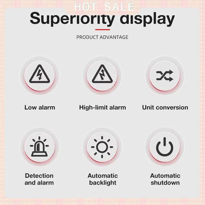 24-Hour Delivery LD610 Combustible Gas Leak Detector Sound Alarm Combustible Methane C4H10 H2 Gas Leak Tester 100-9999Ppm Gas Te