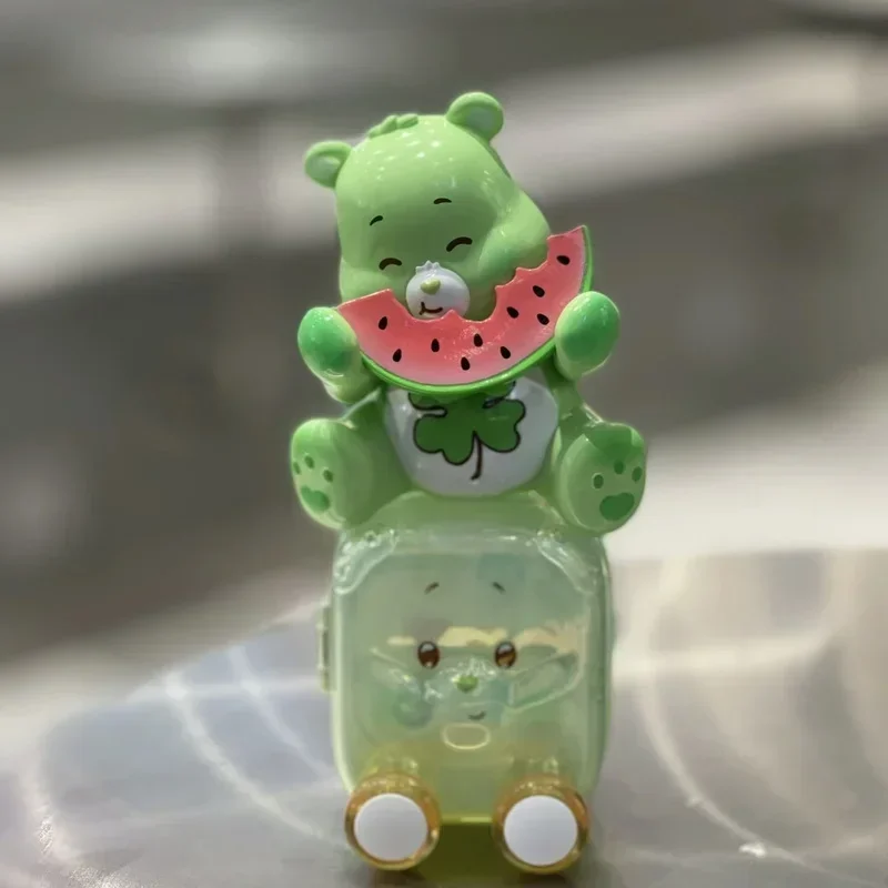 New Arrived Miniso Happy Tour Series Care Bear Cartoon Bear Collection Dolls Toy Anime Figures Desktop Model Kids Birthday Gifts