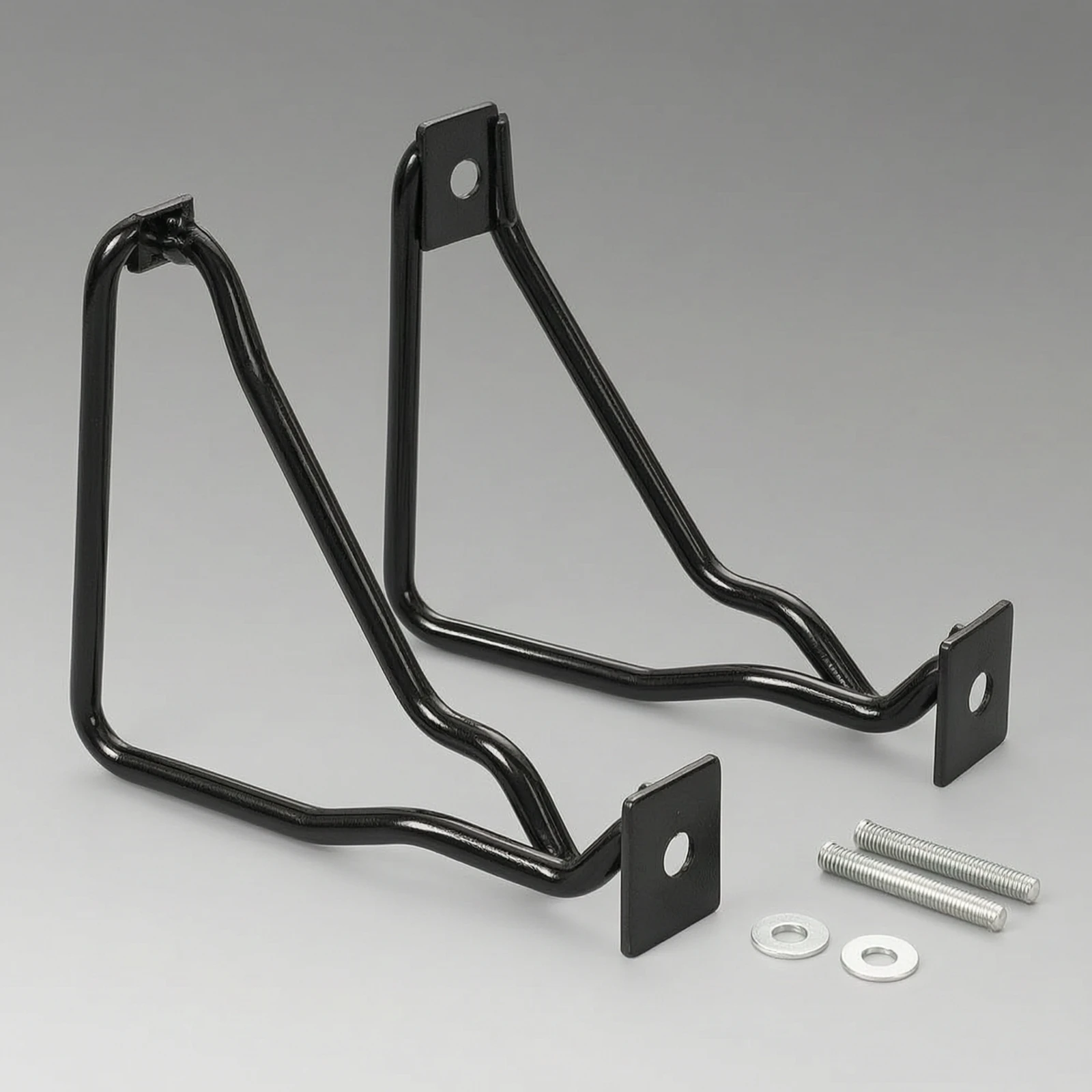 

Motorcycle Saddlebag Support Brackets Metal Motorcycle Bag Mounts with Bolts Saddlebag Support Brackets Bolt-On