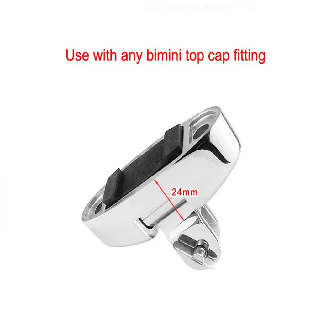 Boat Bimini Top Mount Swivel Deck Hinge 316 Stainless Steel With Rubber Pad Quick Release Pin Marine Hardware Boat Accessories