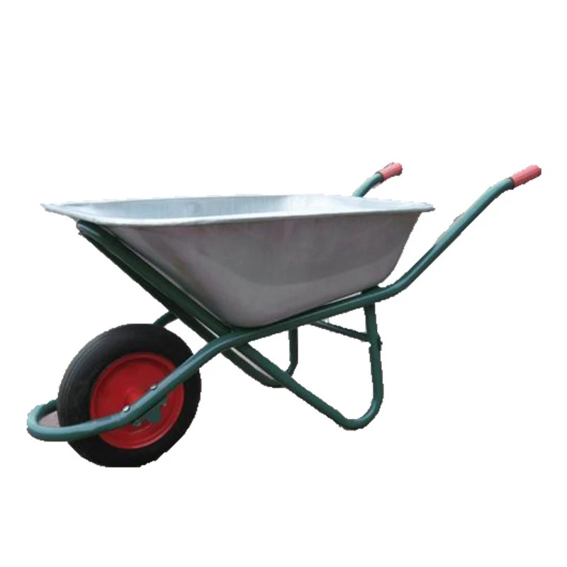 5 Cubic Foot Wheelbarrow in A Box Heavy Duty Garden Cart with 15 Inch Flat Free Tire for Outdoor Gardening Yards  Planting
