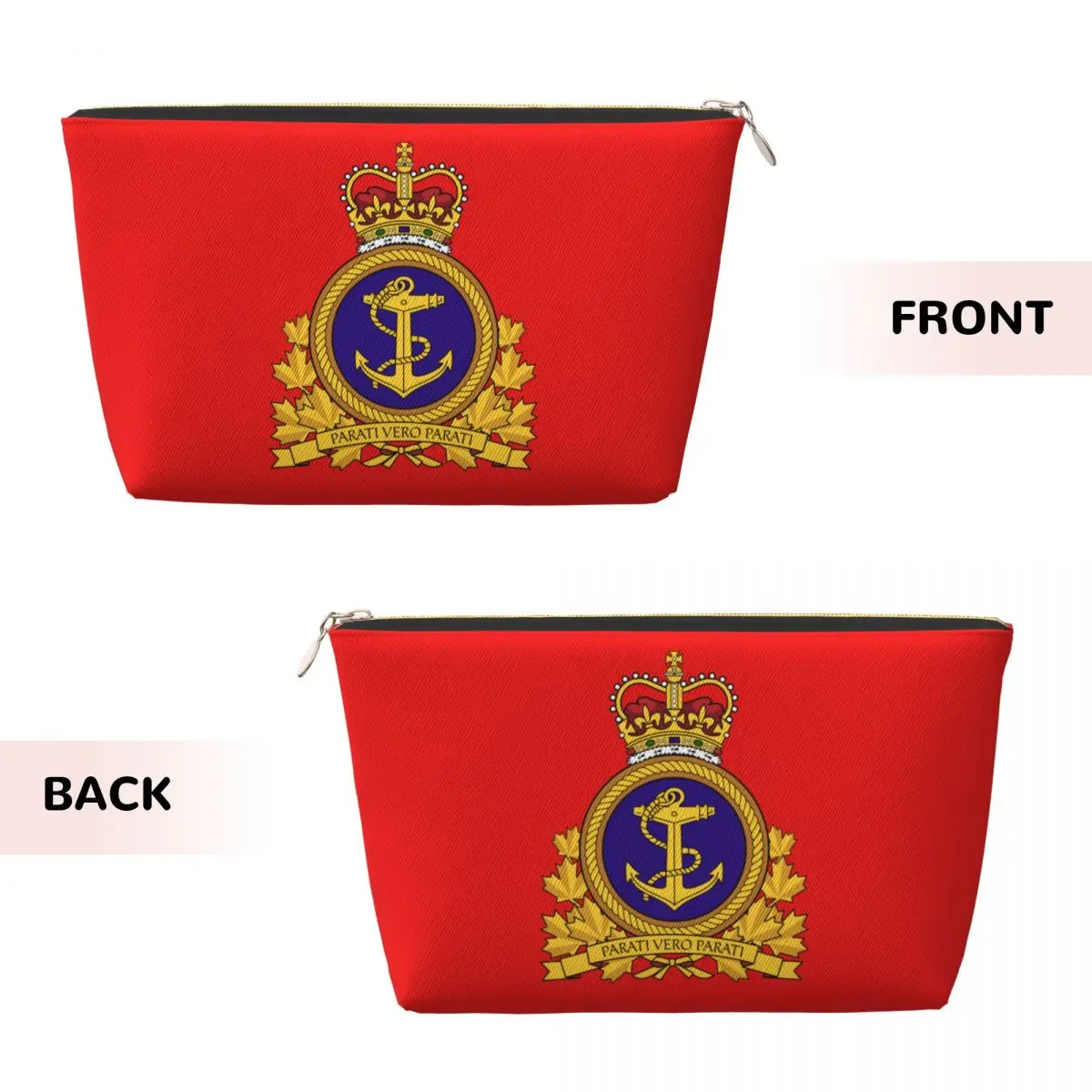 Custom Royal Canadian Navy Travel Cosmetic Bag  Canada Anchor Emblem Makeup Toiletry Organizer Lady Beauty Storage Dopp Kit