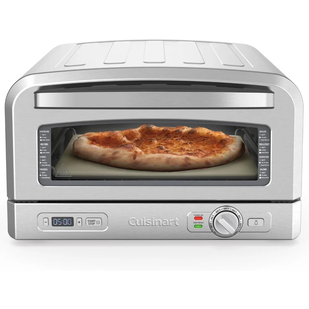 

Cuisinart Indoor Pizza Oven – Bake 12” Pizzas in Minutes – Portable Countertop Pizza Oven – Stainless Steel - CPZ-120