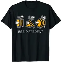 Bee Different Weird Unique Funny Beekeeper Womes T Shirts Streetwear Casual Daily Four Seasons Oversized T Shirt