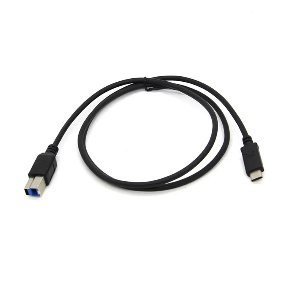 USB C to USB Type B 3.0 Cable for MacBook Pro HP Canon Brother Epson Dell Samsung Printer Type C Printer Square Cord