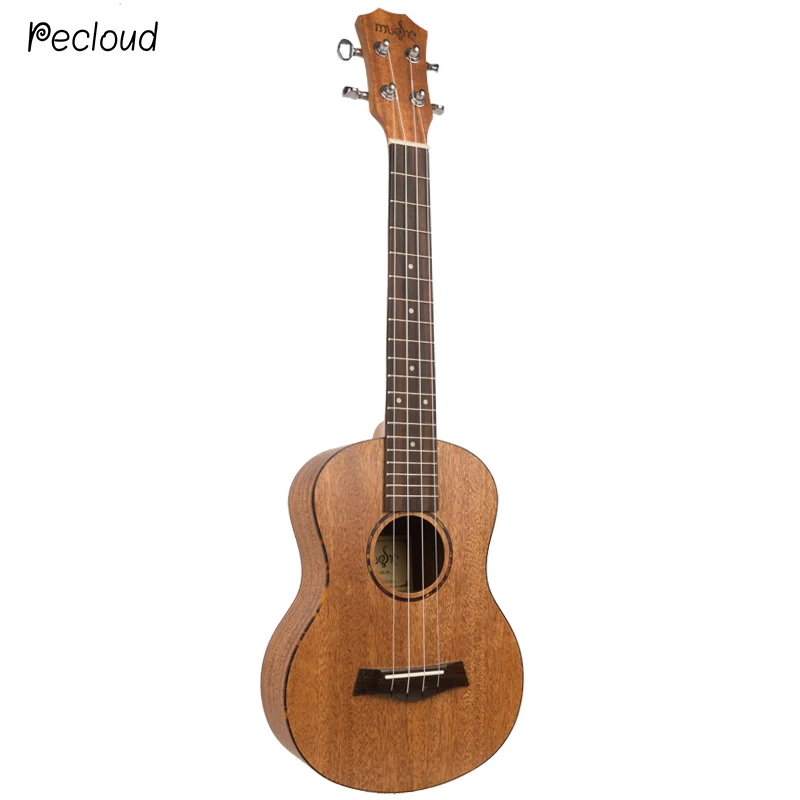 Ukulele Top Solid Acoustic Electric Concert Tenor 23 26 Inch Hawaiian Guitar Ukelele Mahogany 4 Strings Guitarra Black Edge Uke