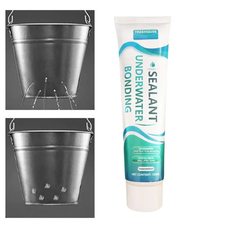 Clear Aquarium Sealant 120ml Fish Tank Repair Glue Quick-Dry Underwater Fish Tank Equipment Sealant For Installing Decor Items