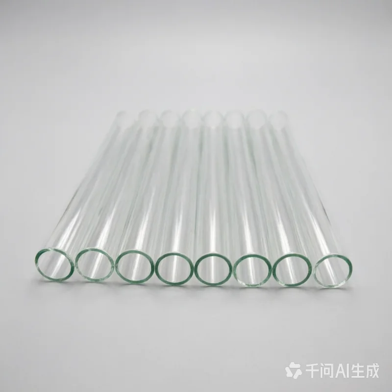 1PCS Quartz Glass Tube for Tube Furnace, High Temp 1200°C Transparent Fused Silica Tube for Lab Research