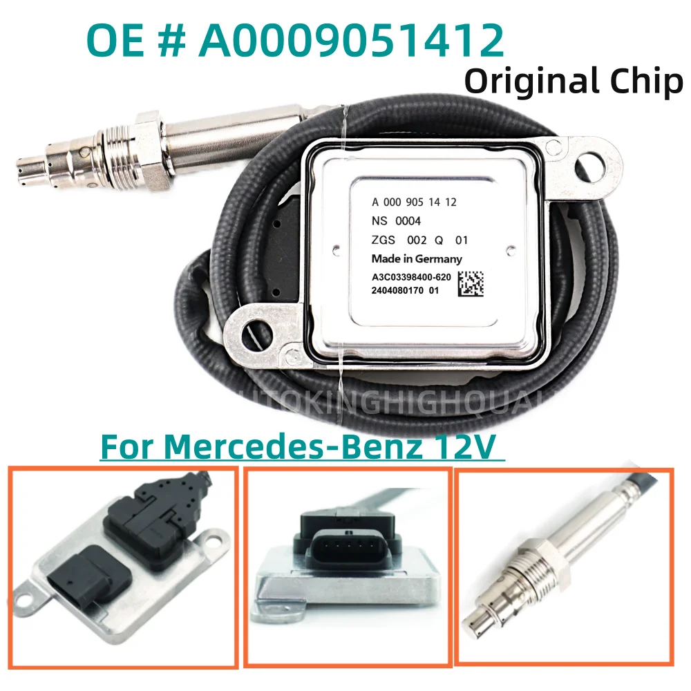Sensor NOX A0009051412 0009051412 Untuk Mercedes-Benz W166 W172 W205 W221 W251 W212 W207 W906 ML250 GL350