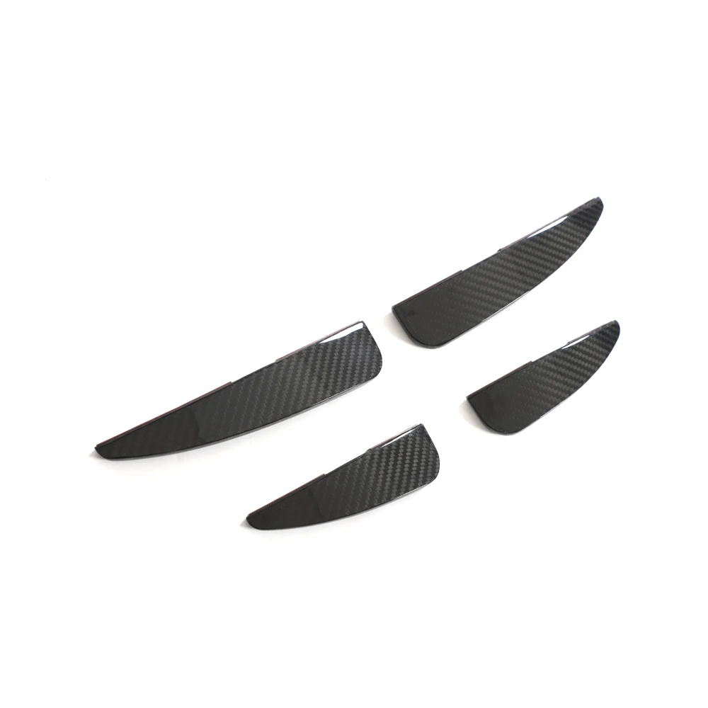 P Style R8 Dry Carbon Fiber Front Blades Bumper Canards For Audi R8 V10 2023