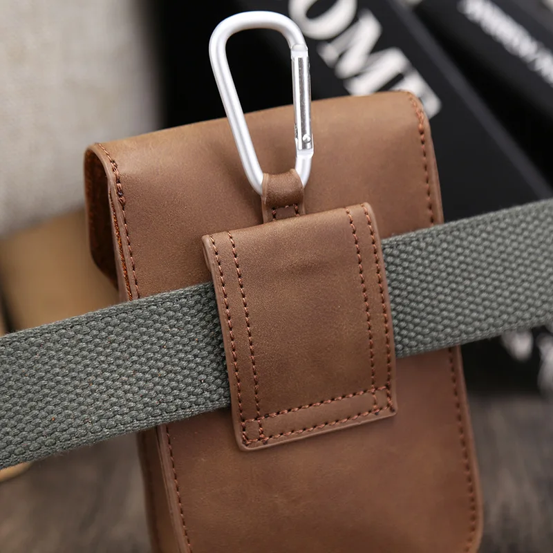 New Design Men's Phone Waist Bag Multifunction Fanny Pack Hip-Sack Phone Key Small Satches Small Hanging Bag Purse bolsa