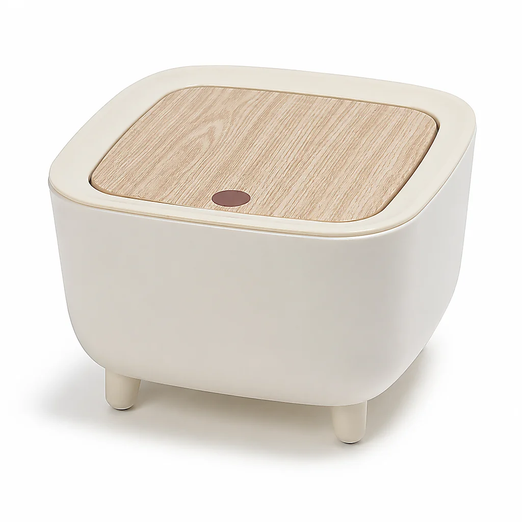 One‑Touch Press Desktop Trash Can Mini Countertop Garbage Bin
